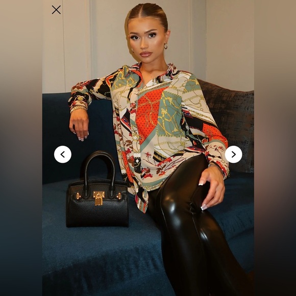 Fashion Nova Amara  Button Down Shirt size 2X - Picture 1 of 11